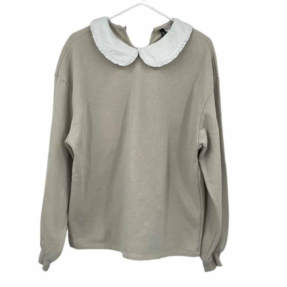 Divided H&M Sleeve Length Collared Sweatshirt